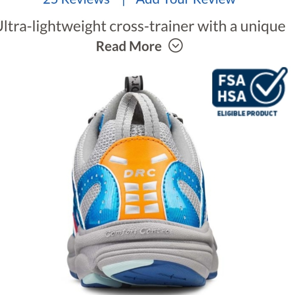 Dr. Comfort Women's Athletic Shoes - Blue and Pink